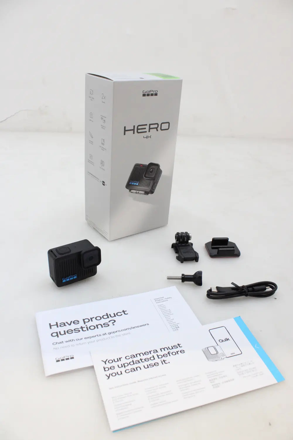 B-Ware Go Pro Hero Action Cam Kamera 4 K Uhd Schwarz Befestigungsösen Wasserdicht Akku - 810116381869