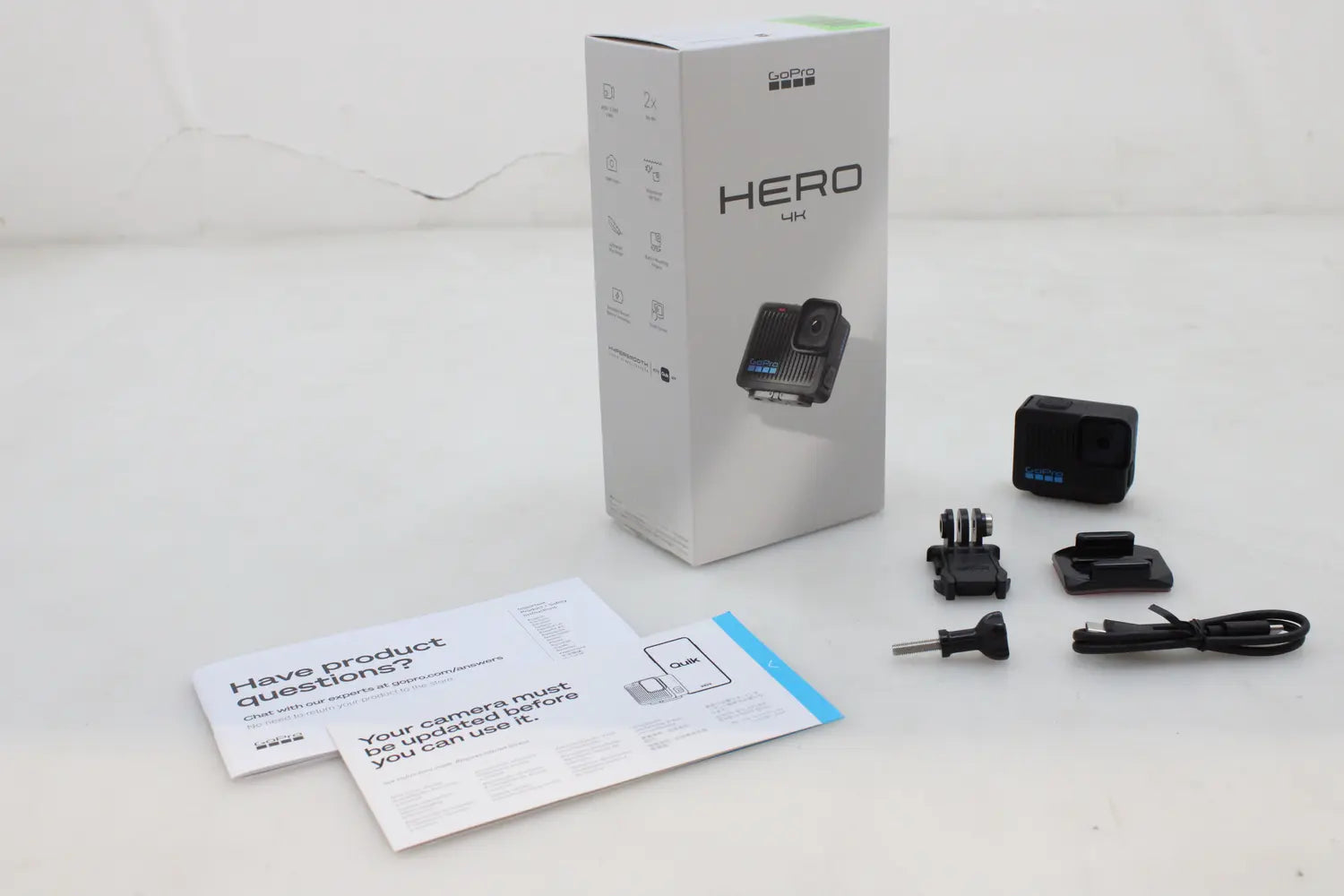 B-Ware Go Pro Hero Action Cam Kamera 4 K Uhd Schwarz Befestigungsösen Wasserdicht Akku - 810116381869