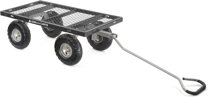 B-Ware Gorilla Carts Stahl Allzweckwagen Gartenwagen Transportwagen Bollerwagen Schwarz - 722571013851