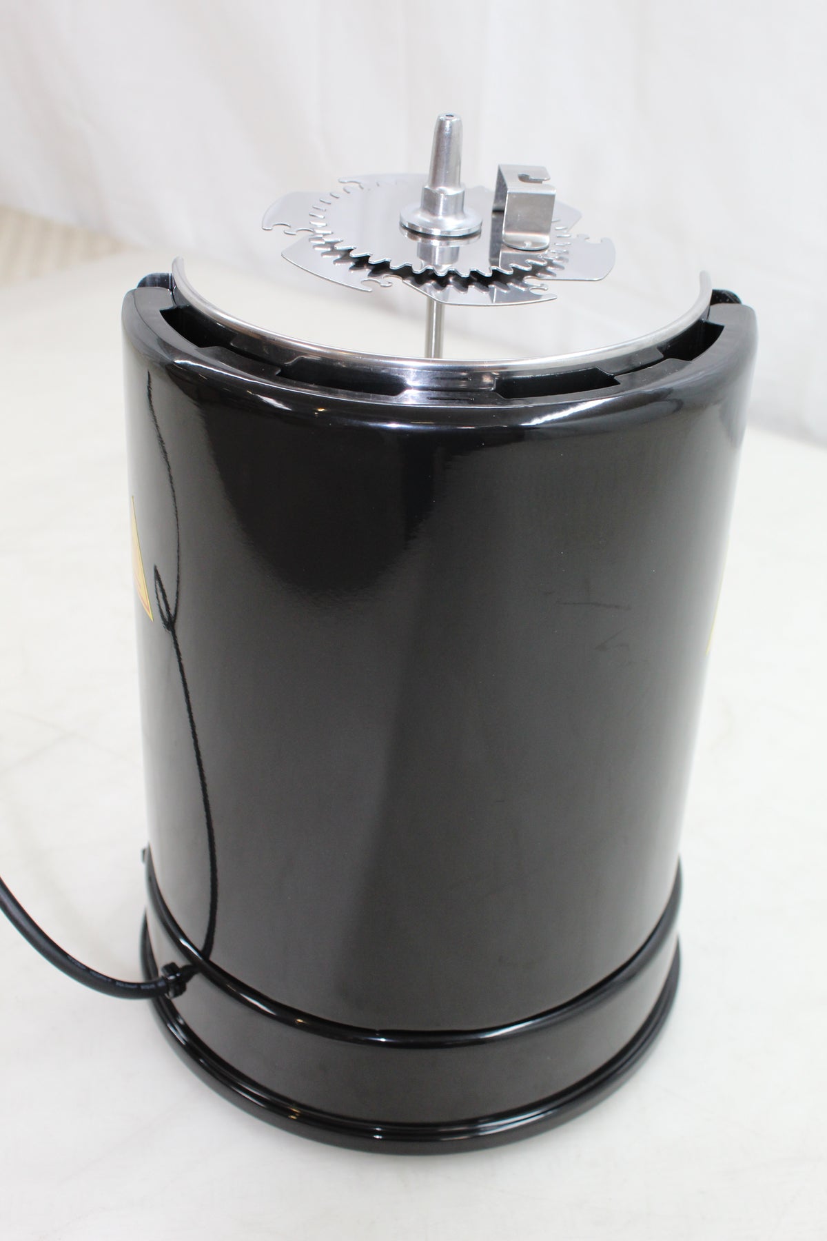 GourmetMaxx 05914 Stand Dönergrill 1400 W mit Grillspieß Schwarz Edelstahl - 4016471059146