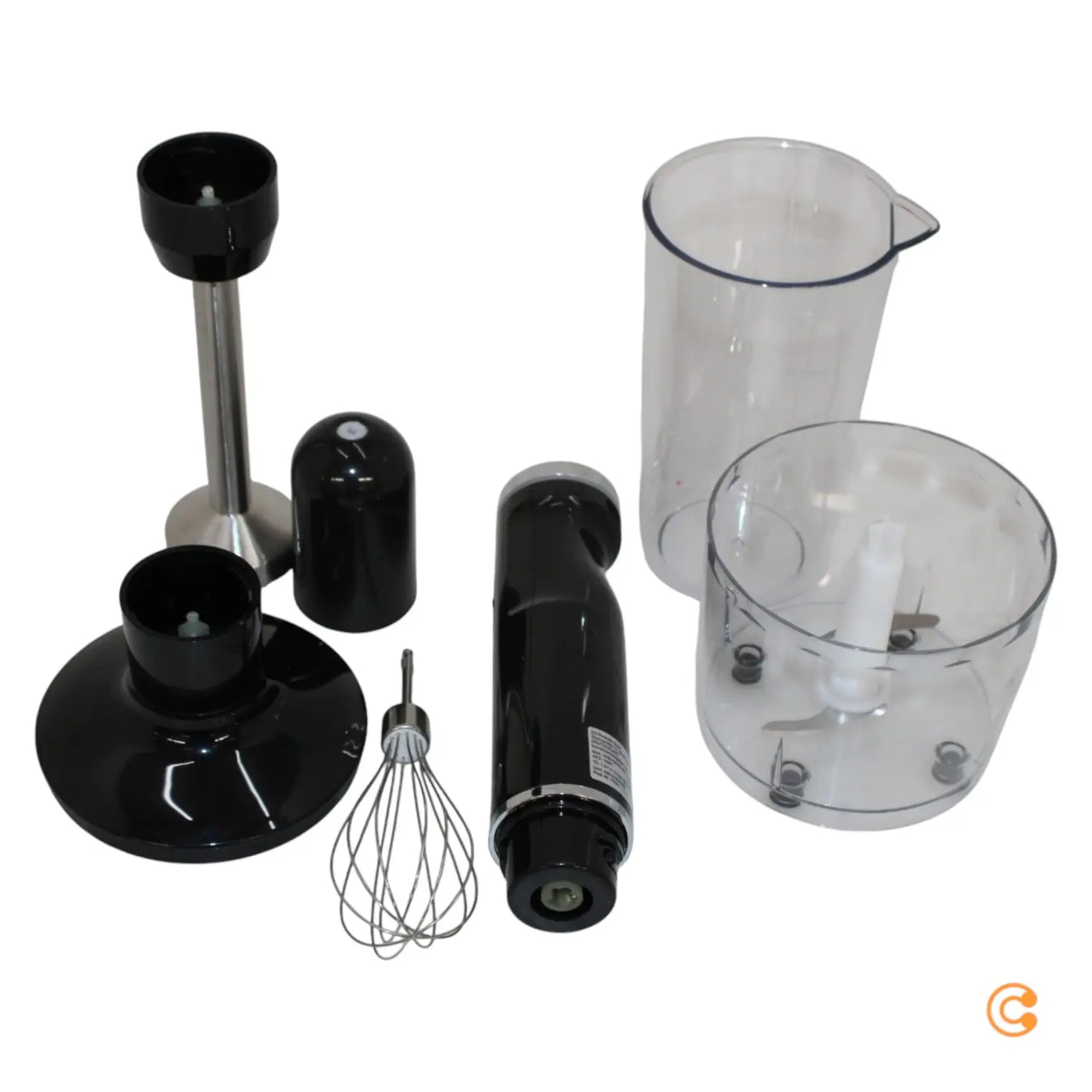 B-Ware Gourme Tmaxx Stabmixer Pürierstab Akku Mixerset Zubehör Schwarz Edelstahlklingen - 4067522070399
