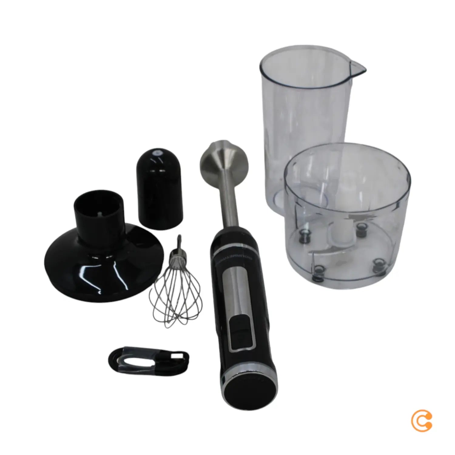 B-Ware Gourme Tmaxx Stabmixer Pürierstab Akku Mixerset Zubehör Schwarz Edelstahlklingen - 4067522070399