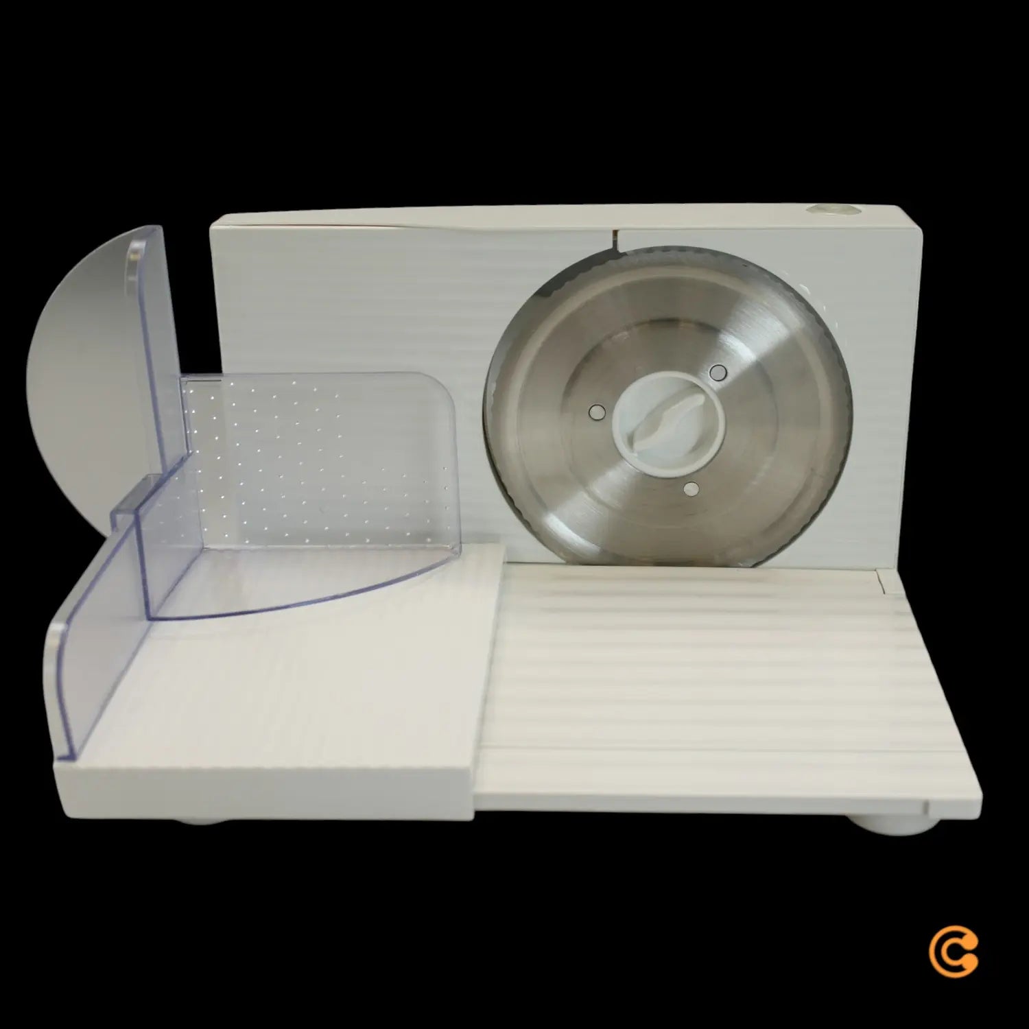 B-Ware Gourmetmaxx Allesschneider Schneidemaschine Klappbar Weiß Edelstahlklinge 15218 - 4067522075714