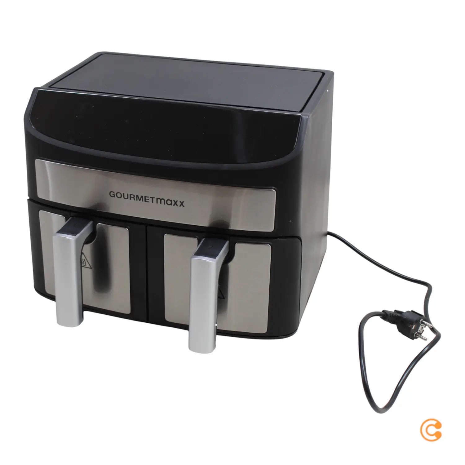 B-Ware Gourme Tmaxx Heißluftfritteuse Fritteuse Airfryer Doppelkammer Schwarz 2x35 L - 4067522005742