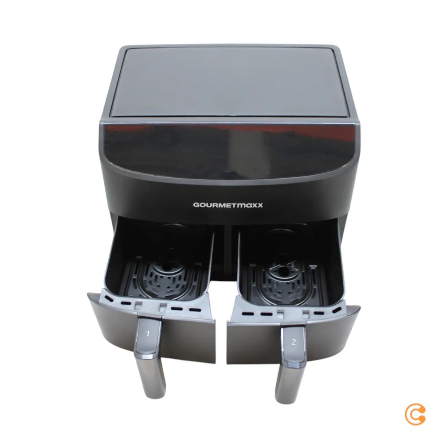 B-Ware Gourme Tmaxx Heißluftfritteuse Doppelkorb Airfryer Fritteuse Schwarz 7 Liter - 4067522023470