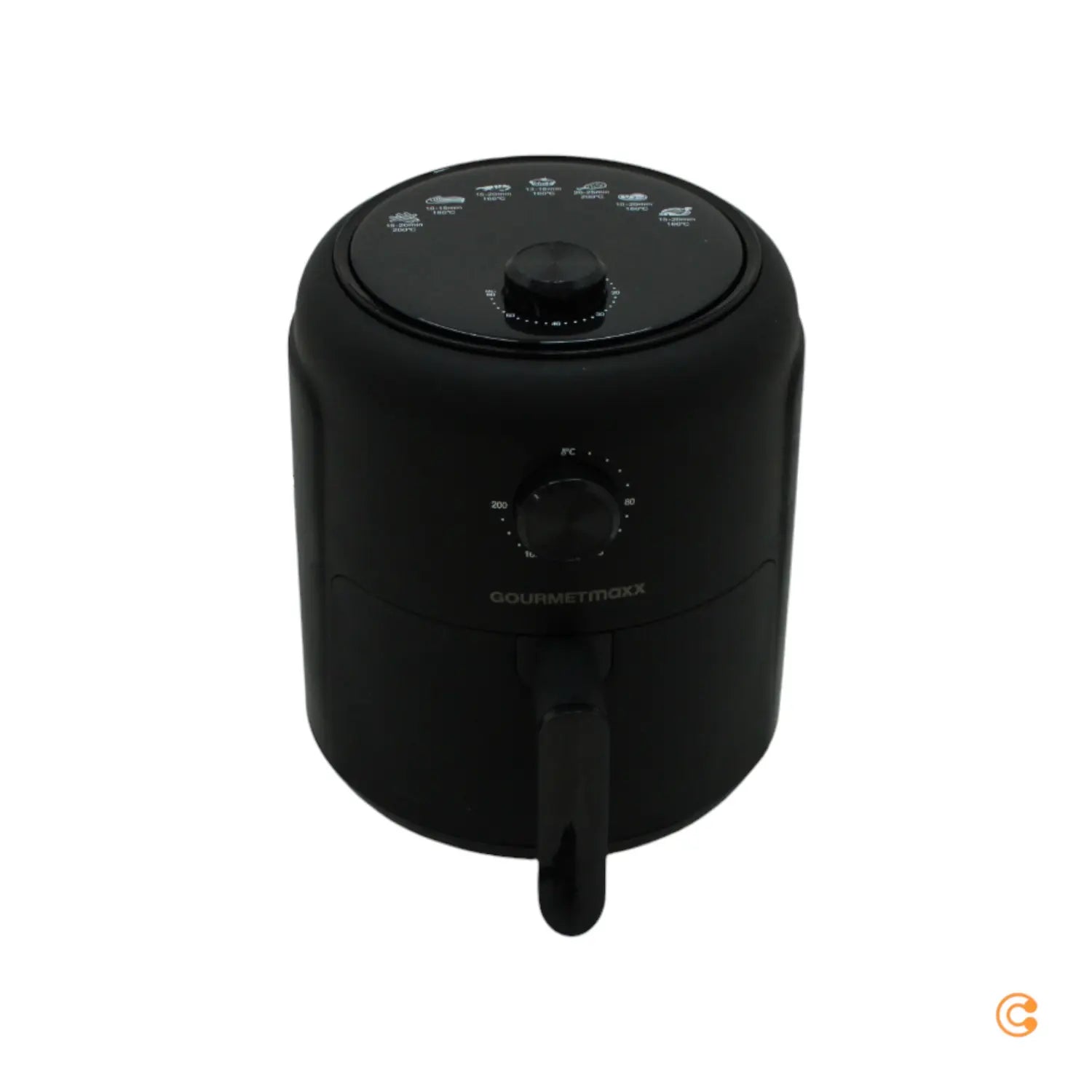 B-Ware Gourmet Maxx Heißluft Fritteuse Mechanisch 2,3l Heißluft Fritteuse 1000 W Schwarz