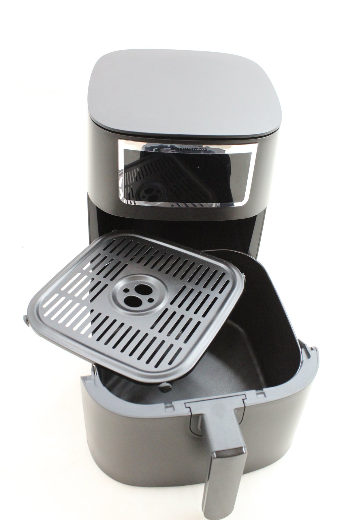GOURMETmaxx Heißluftfritteuse Fritteuse Airfryer Schwarz LED Touchdisplay Grill - 4067522073918