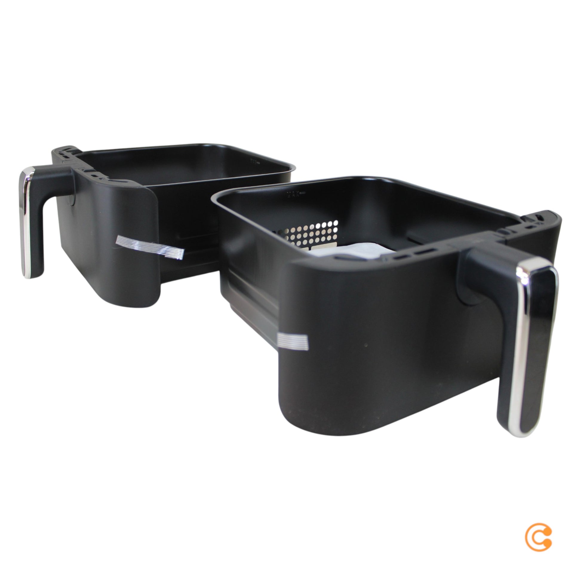 B-Ware Gourme Tmaxx Heißluftfritteuse Fritteuse Airfryer Doppelkammer Schwarz Netzka251 - 4067522076032