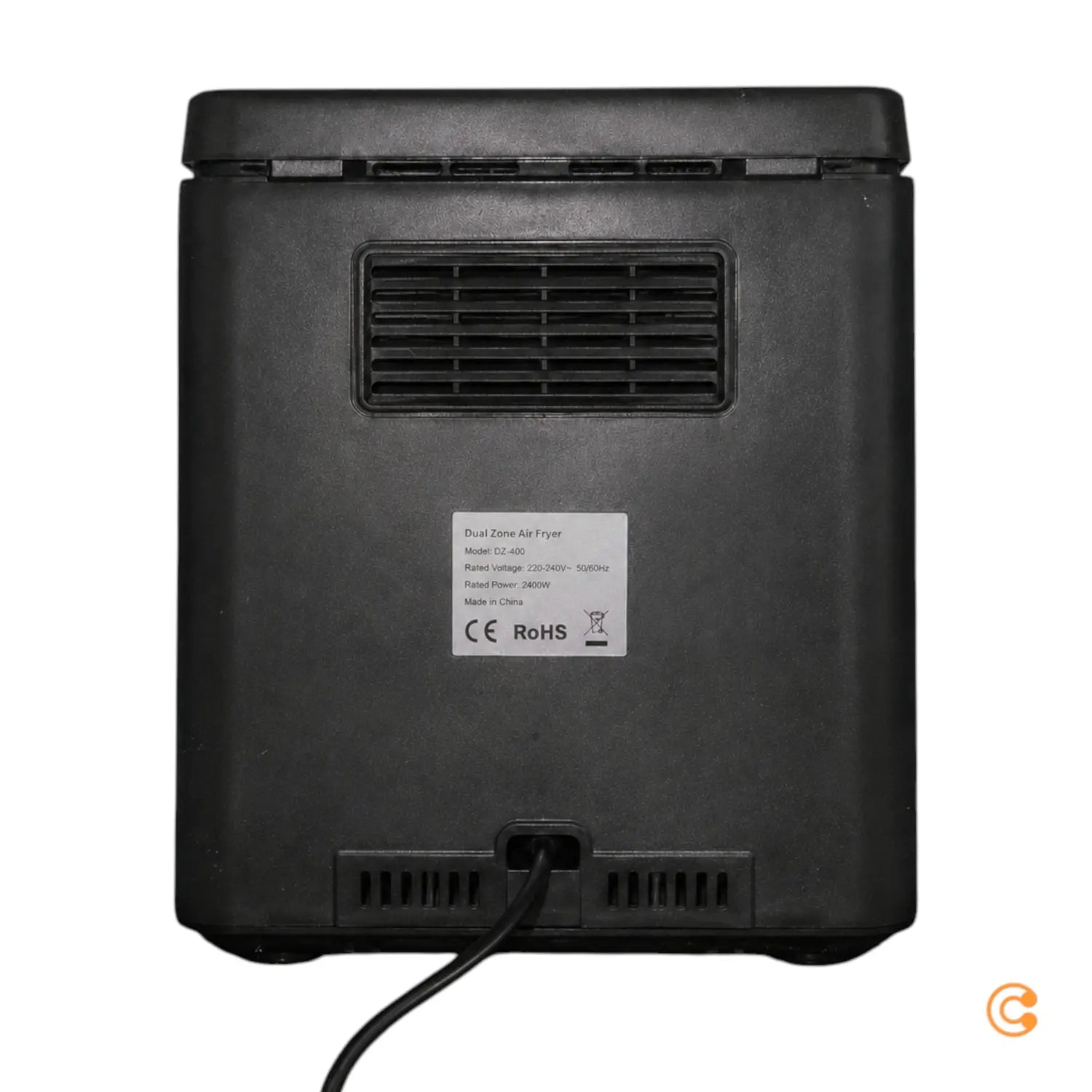 B-Ware Gourme Tmaxx Heißluftfritteuse Fritteuse Airfryer Doppelkammer Anthrazit 10 Liter - 4067522083290