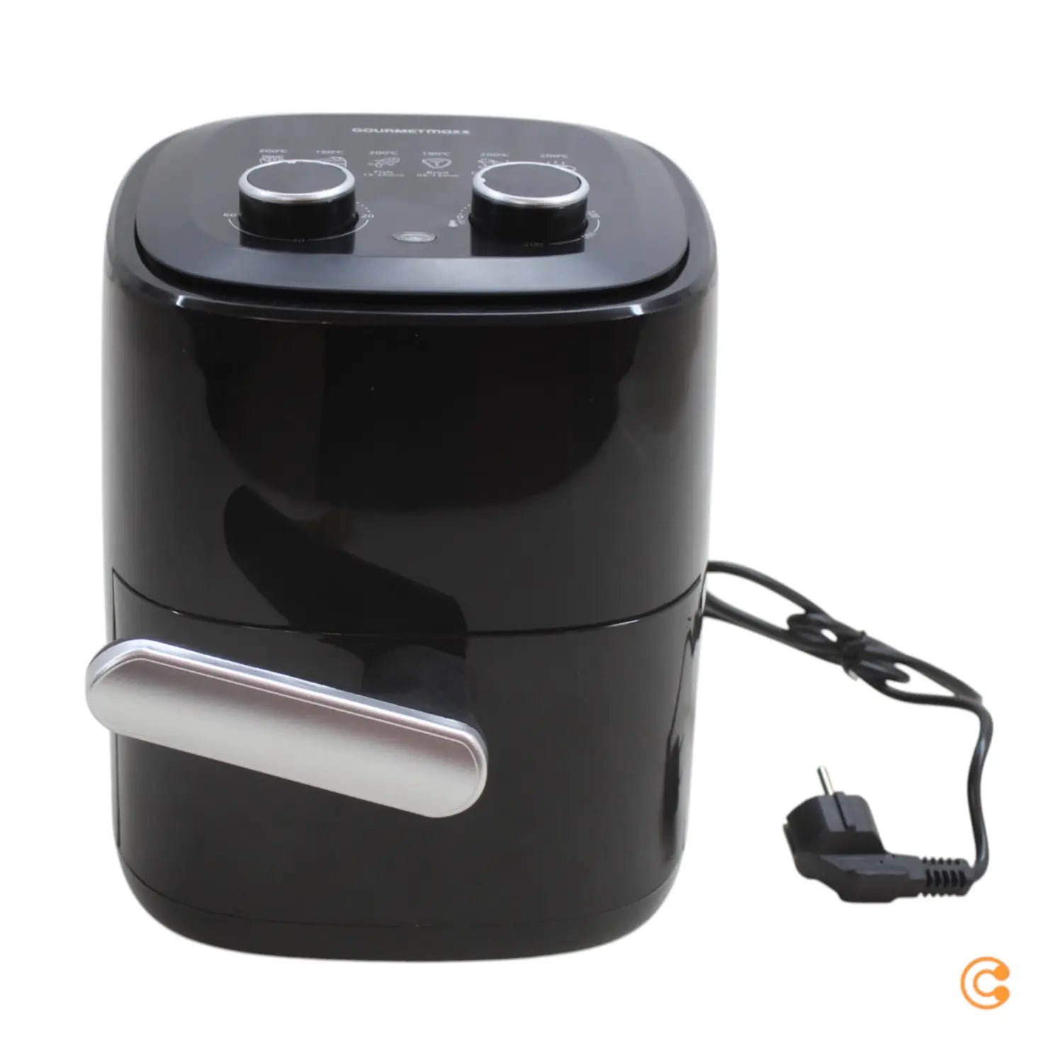 B-Ware Gourme Tmaxx Heißluftfritteuse Heißluftofen Fritteuse Schwarz 3,1 Liter 1350 W343 - 4067522084907
