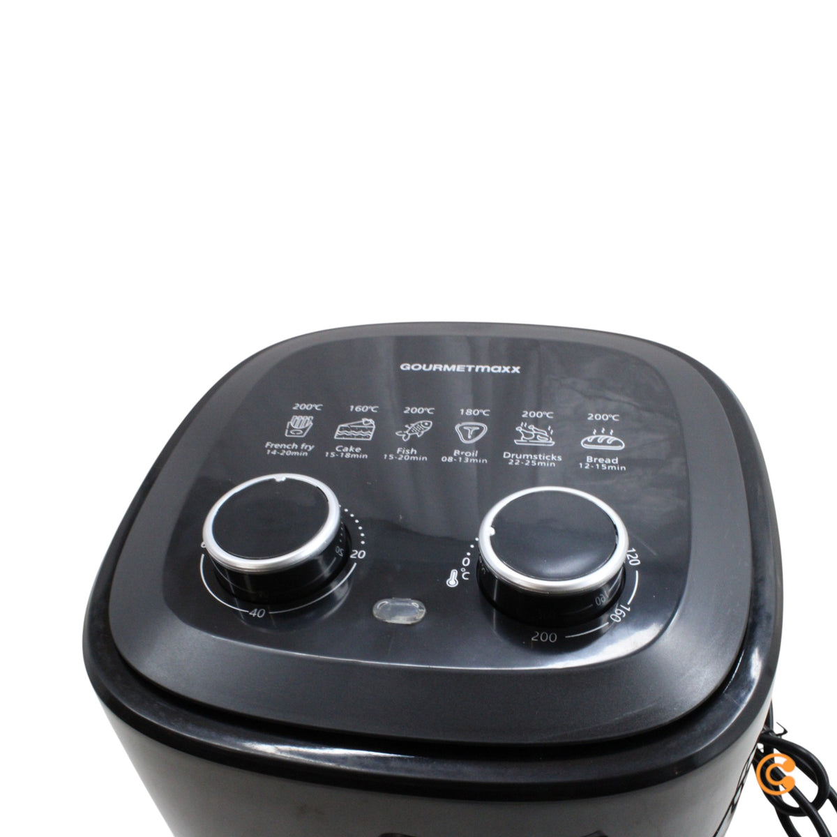 GOURMETmaxx Heißluftfritteuse Heißluftofen Fritteuse Schwarz 3,1 Liter 1350 W - 4067522084907