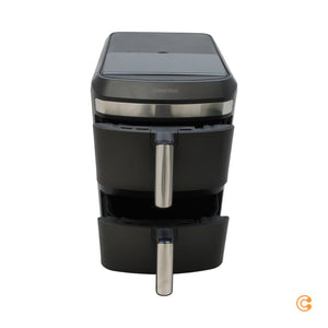 B-Ware GOURMETmaxx Heißluftfritteuse Airfryer Zwei-Kammer 12L Fritteuse SIEHE TEXT/FOTO