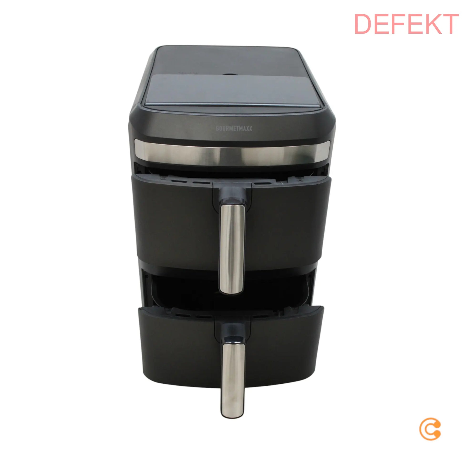 D-Ware Gourme Tmaxx Heißluftfritteuse Airfryer Doppelkammer 12 L Fritteuse Defektware - 4067522088714