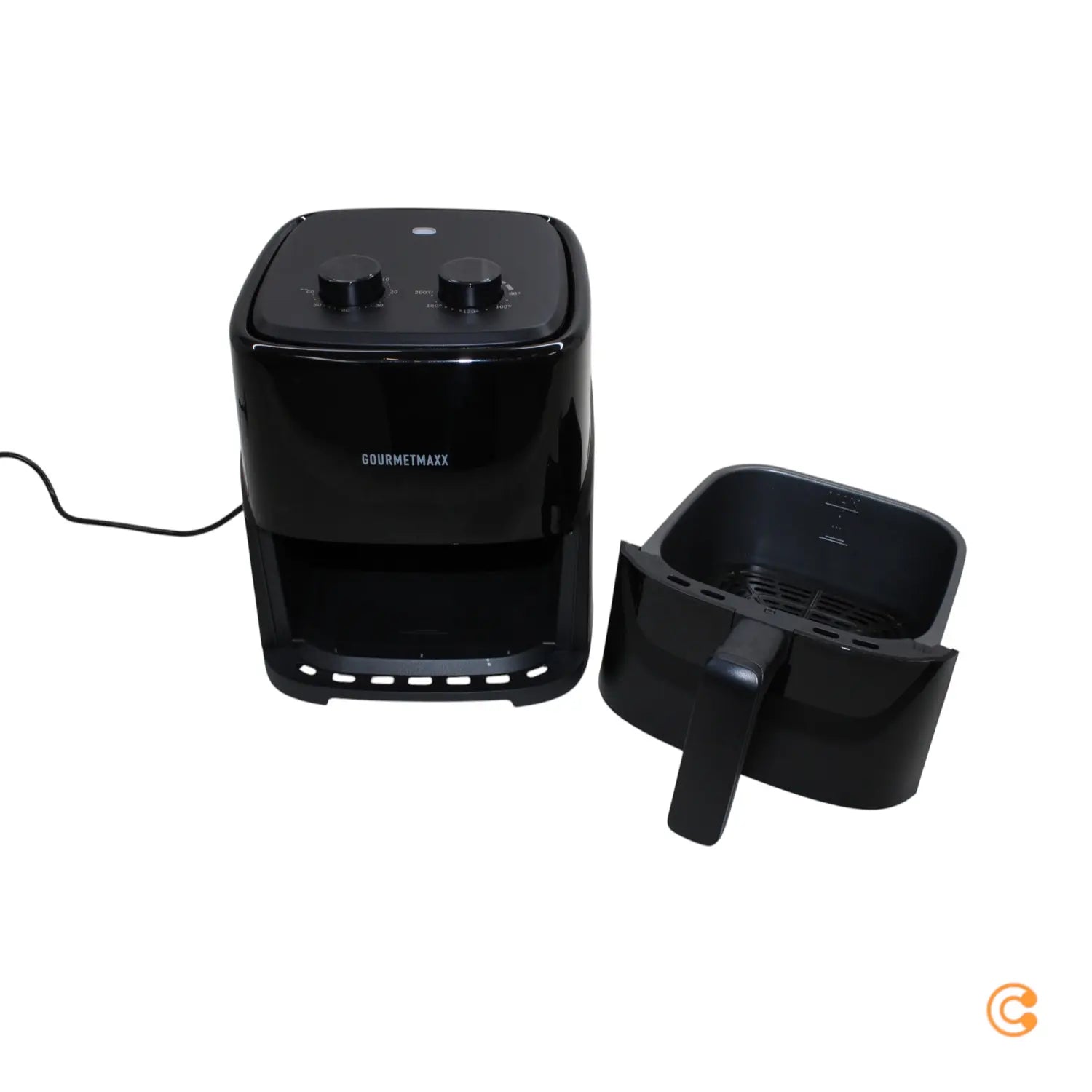 B-Ware Gourme Tmaxx Heißluftfritteuse Airfryer Fritteuse Schwarz Schublade Einsatzr9 - 4067522090953