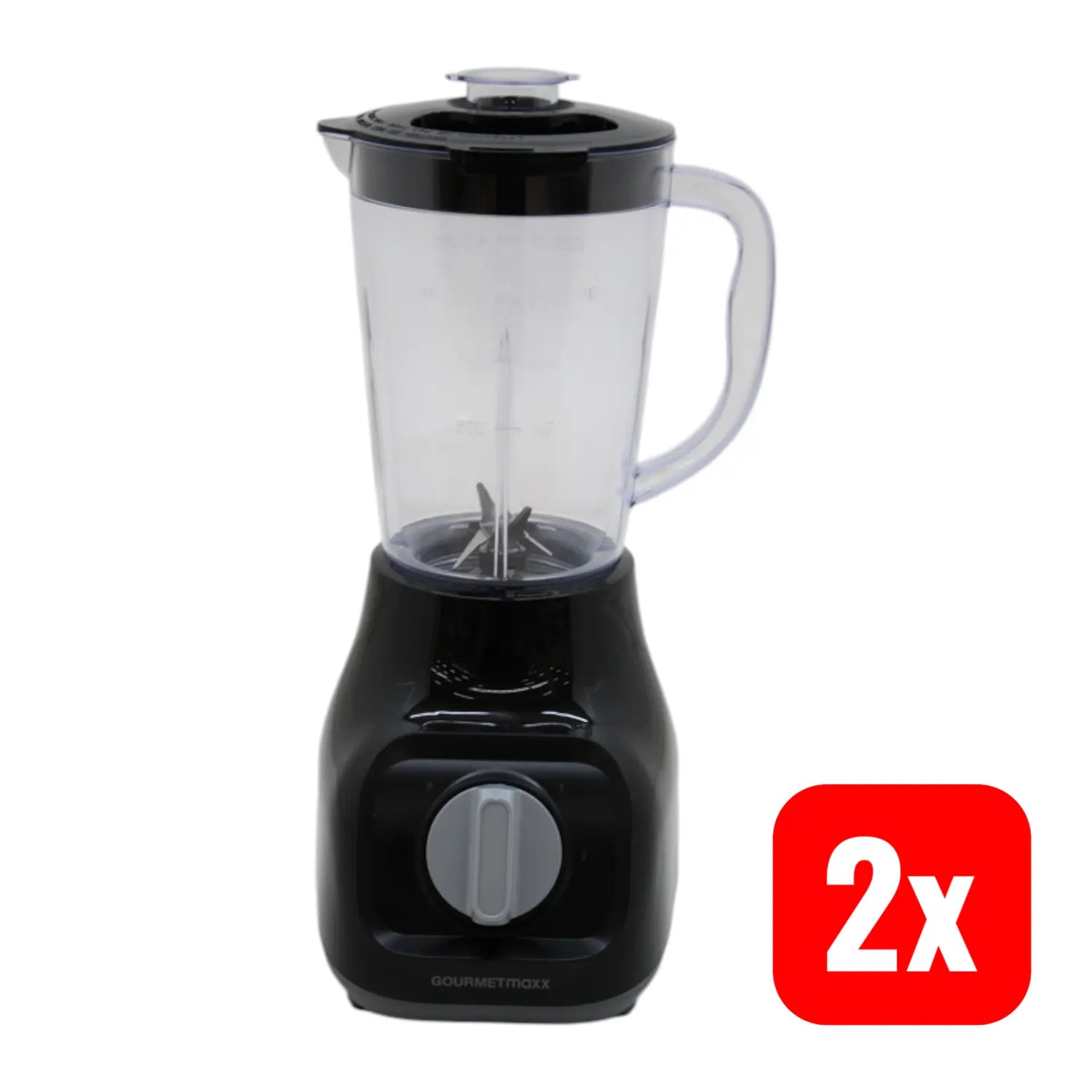 B-Ware Gourme Tmaxx Standmixer Mixer Smoothie Maker 4 Klingen Schwarz 350 W 1 L 2 Stück - 4067522008118