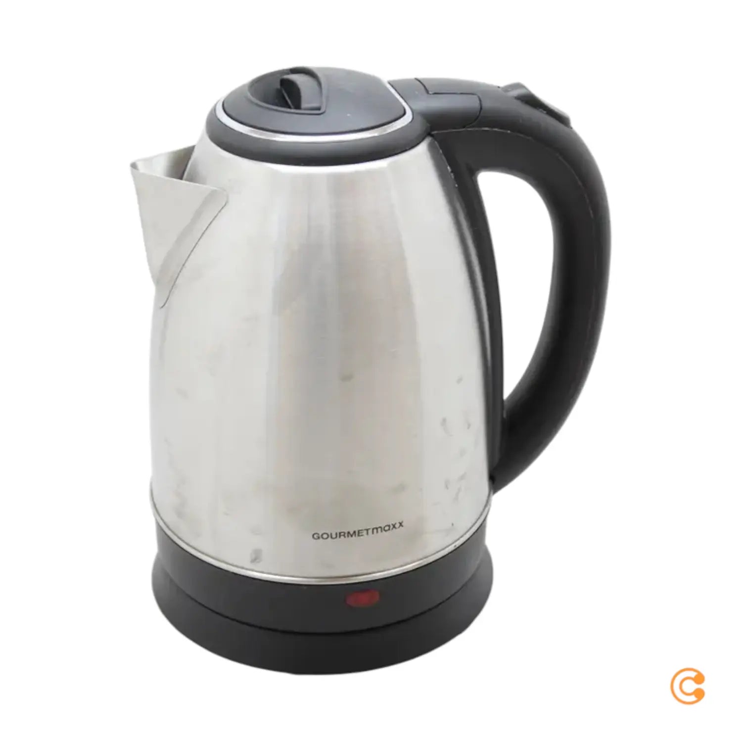 B-Ware Gourmet Maxx Wasserkocher Schnurlos Edelstahl Schwarz 1.8 L 7 Stück Sonderposten  - 4067522046653