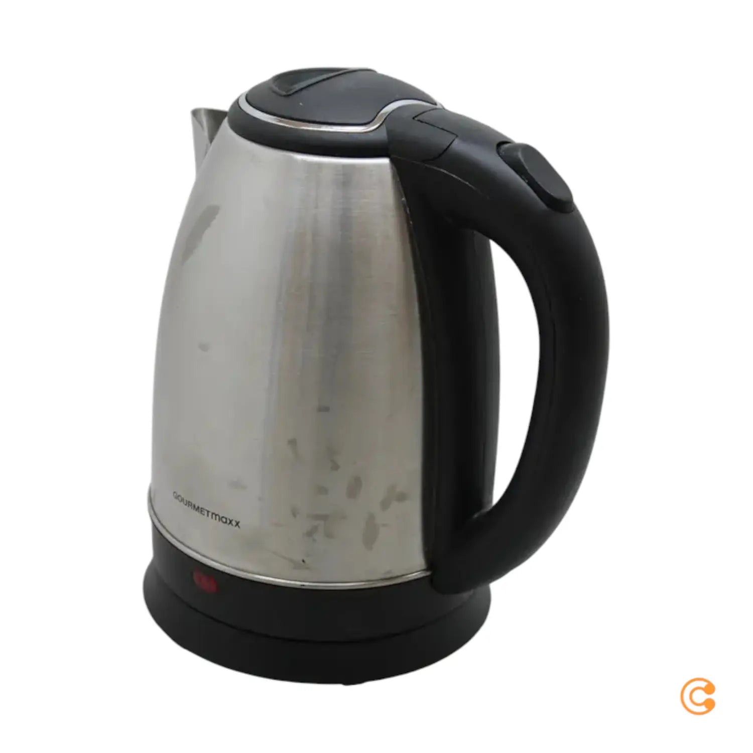 B-Ware Gourmet Maxx Wasserkocher Schnurlos Edelstahl Schwarz 1.8 L 7 Stück Sonderposten  - 4067522046653