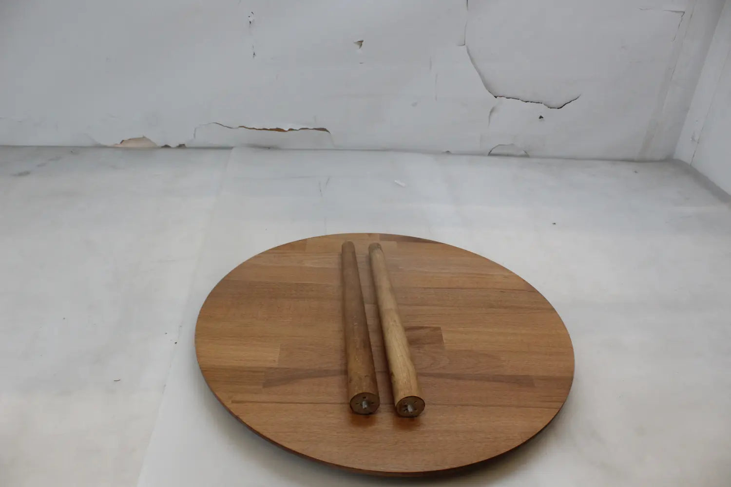 D-Ware Gozos Beistelltisch Couchtisch Tisch Massivholz Rund 80 Cm Defektware - 787416547526