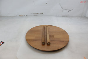 D-Ware Gozos Beistelltisch Couchtisch Tisch Massivholz Rund 80 Cm Defektware