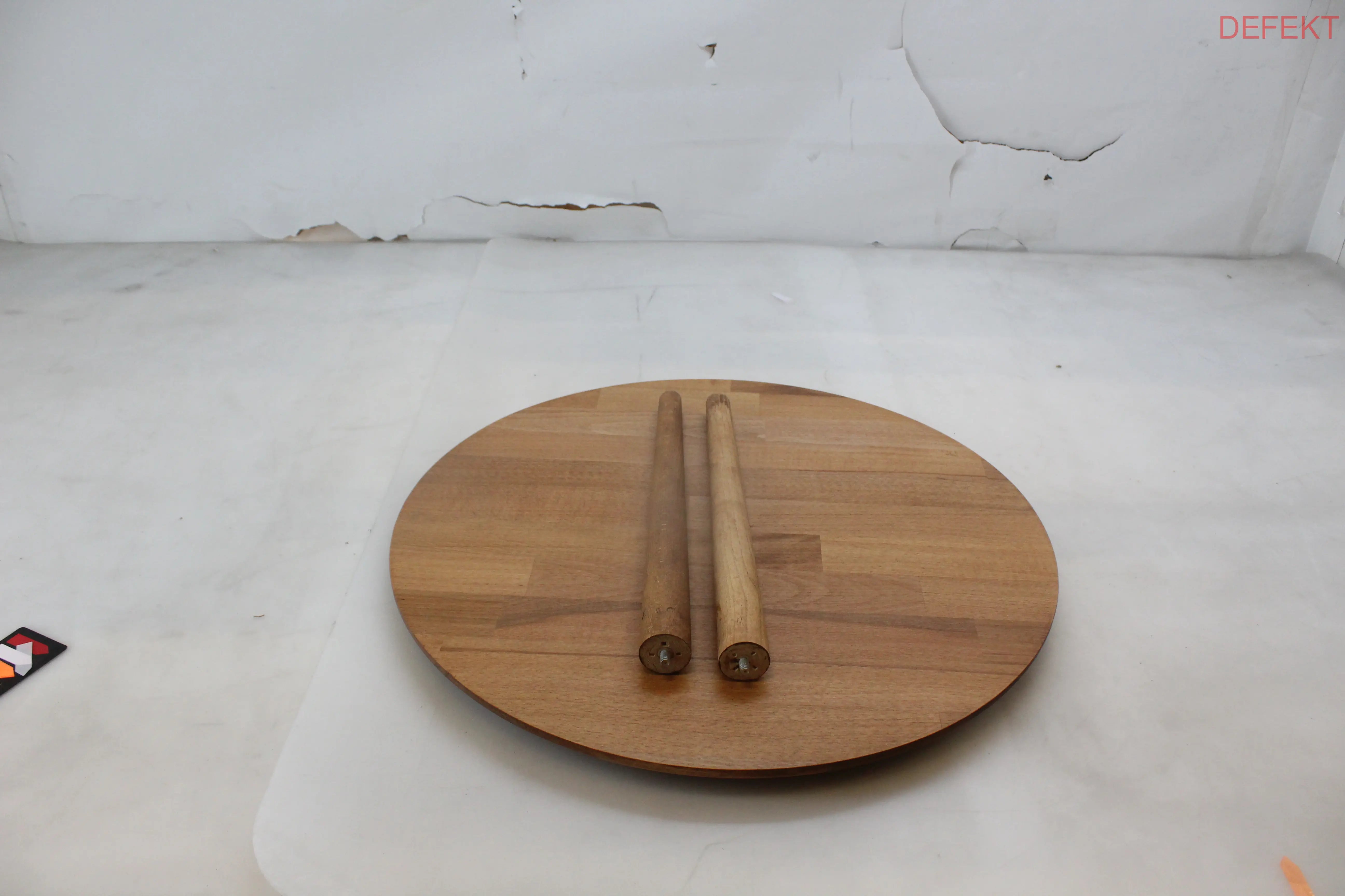 D-Ware Gozos Beistelltisch Couchtisch Tisch Massivholz Rund 80 Cm Defektware - 787416547526