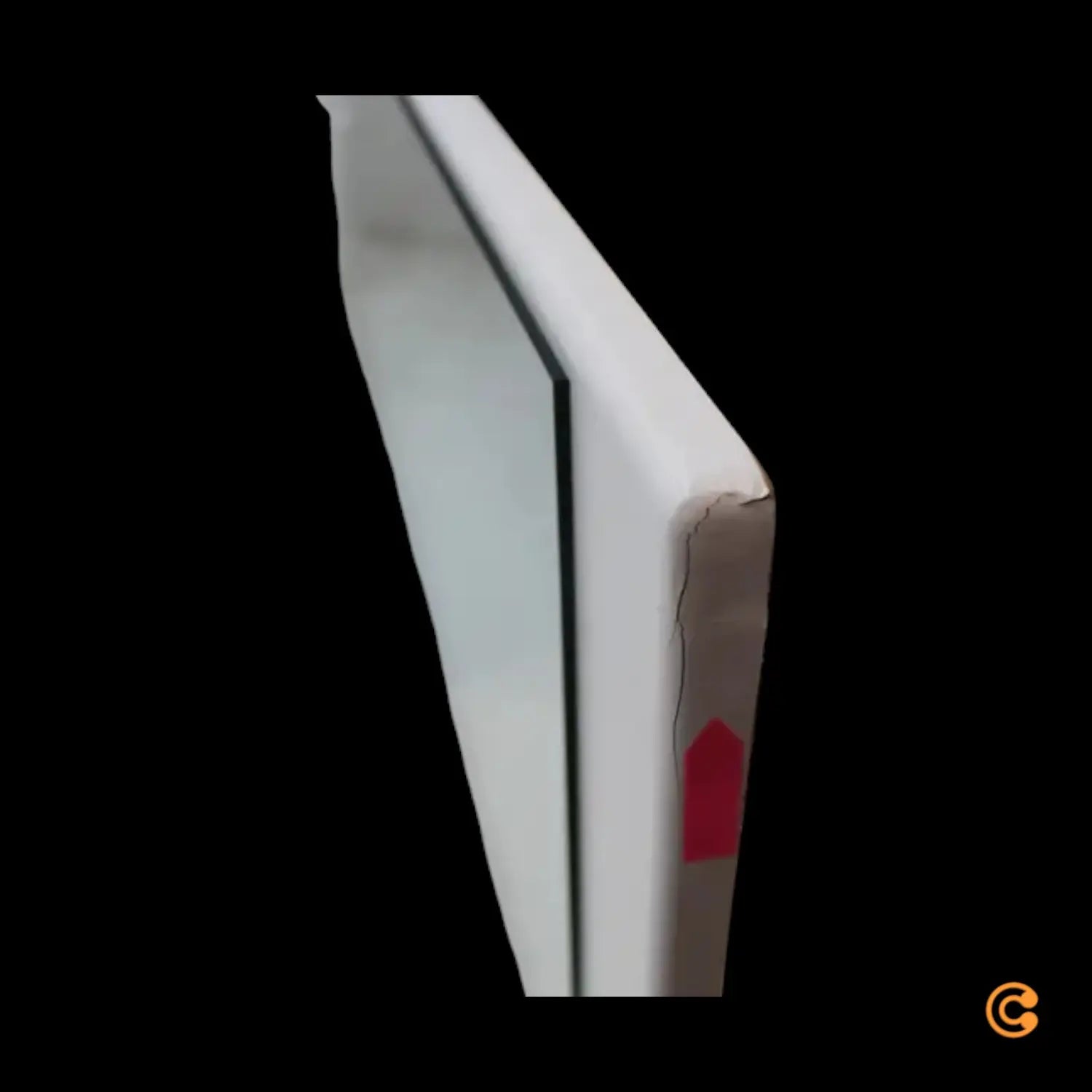 B-Ware Gozos Spiegel Wandspiegel Hauptspiegel Weiß Vertikal 120x40cm Siehe Text/Foto - 7874165469872