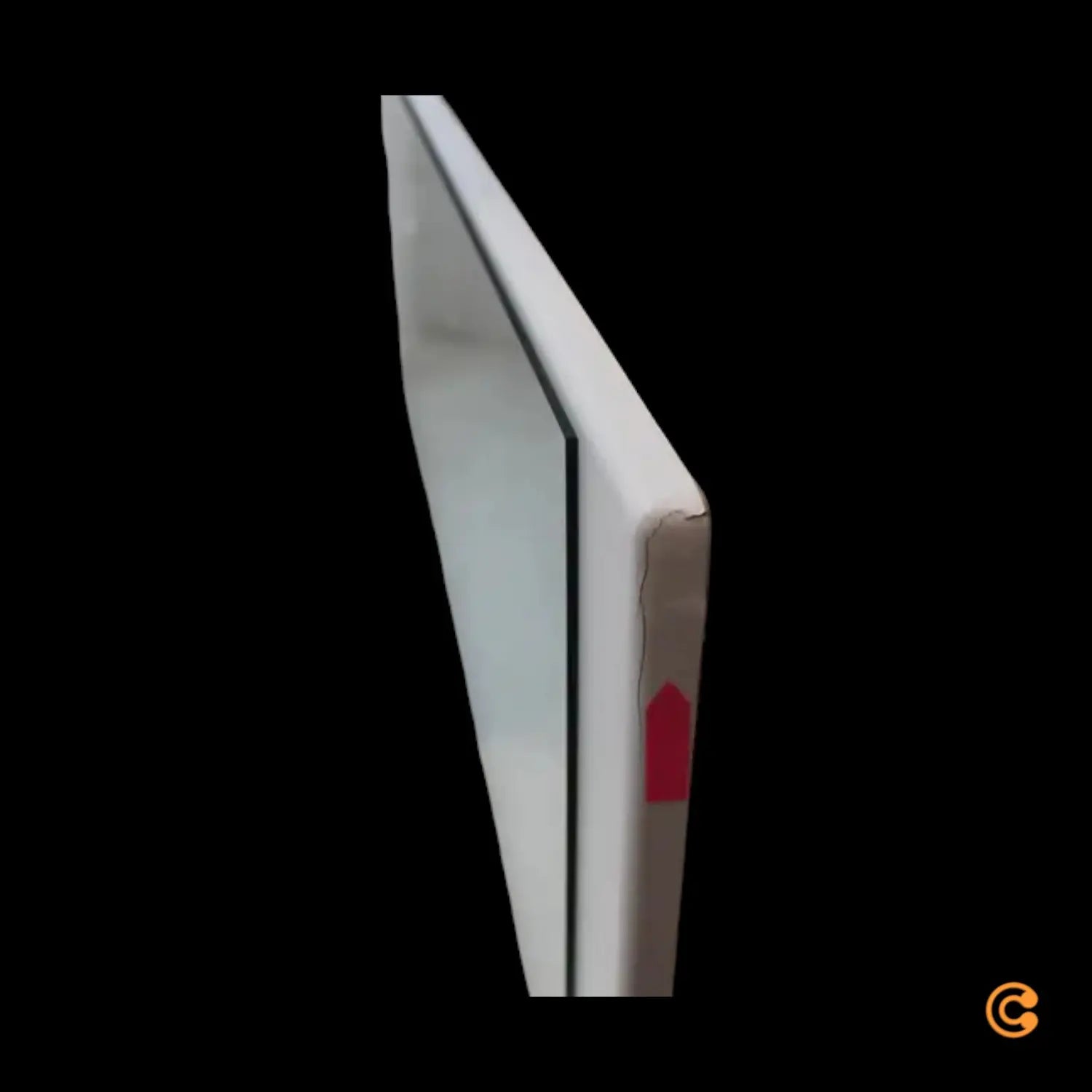 B-Ware Gozos Spiegel Wandspiegel Hauptspiegel Weiß Vertikal 120x40cm Siehe Text/Foto - 7874165469872