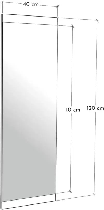 B-Ware Gozos Spiegel Wandspiegel Rechteckspiegel Industrie Walnuss 40 X 120 Cm Braun445 - 7158348278216