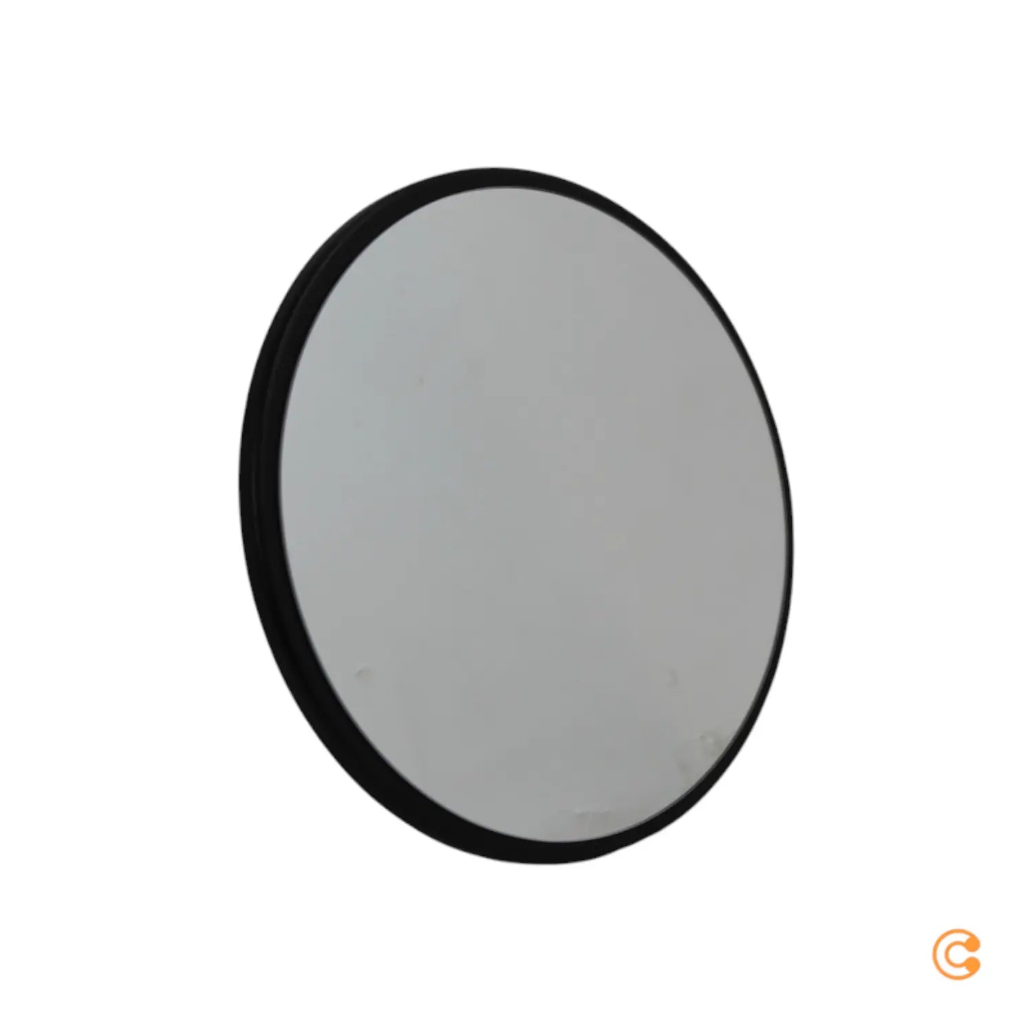 B-Ware Gozos Spiegel Wandspiegel Obejo Spiegel Rund Montagematerial 47x47x3 Cm Schwarz - 732131187885