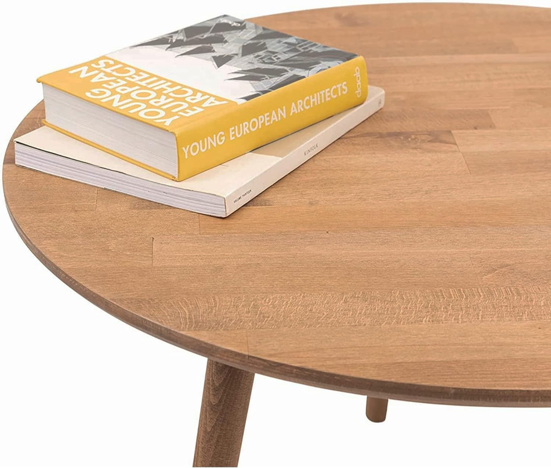 Gozos Oviedo Couchtisch Tisch Wohnzimmertisch ø 80 Cm Rund Beistelltisch B-Ware - 7874165475262