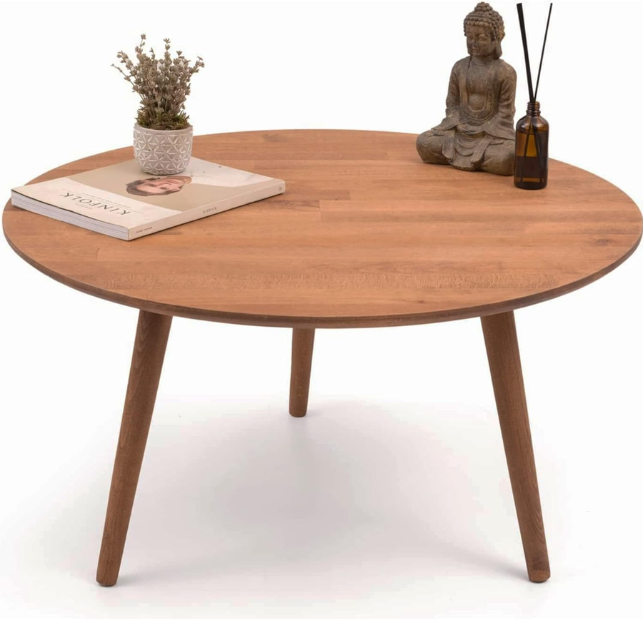 Gozos Oviedo Couchtisch Tisch Wohnzimmertisch ø 80 Cm Rund Beistelltisch B-Ware - 7874165475262