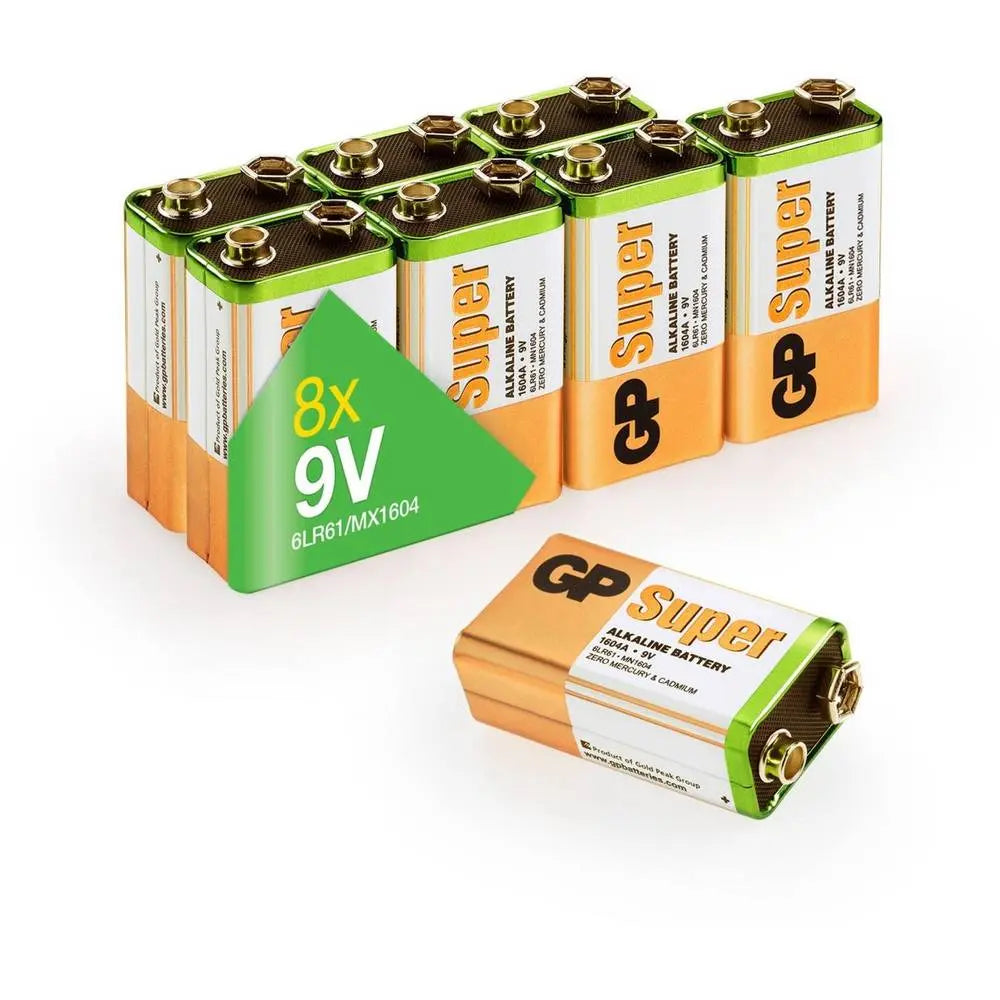 B-Ware Gp 9 V Batterie Alkaline Super 9 V Batterien Ersatzbatterien 8 Stück 2 Sets - 4891199167942
