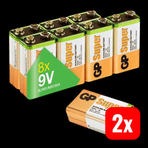 B-Ware Gp 9 V Batterie Alkaline Super 9 V Batterien Ersatzbatterien 8 Stück 2 Sets