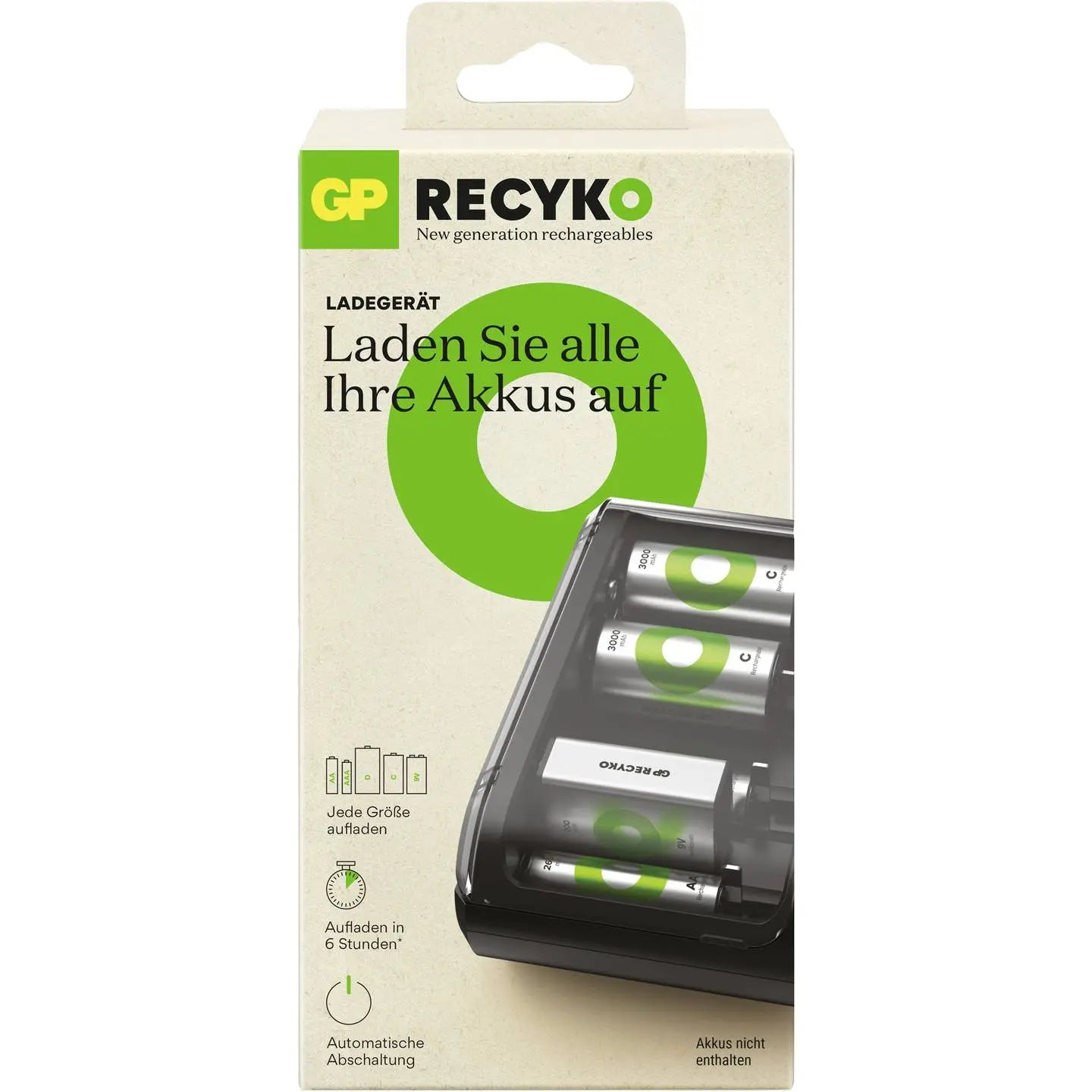 B-Ware Gp Ladegerät Usb B631 Universal Akkuladegerät Batterieladegerät Ni Mh 6 Schächte - 4891199223426