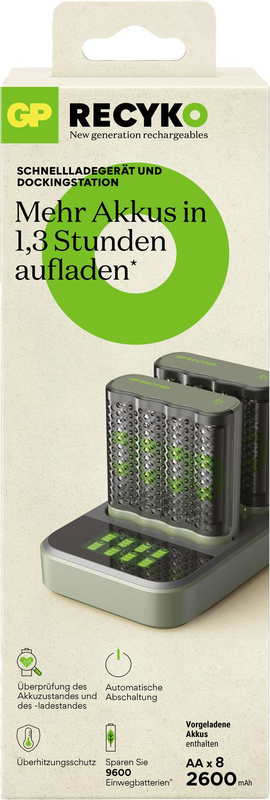 B-Ware Gp M452 Ni Mh Dockingstation Rundzellen Ladegerät Batterieladegerät - 4891199223457