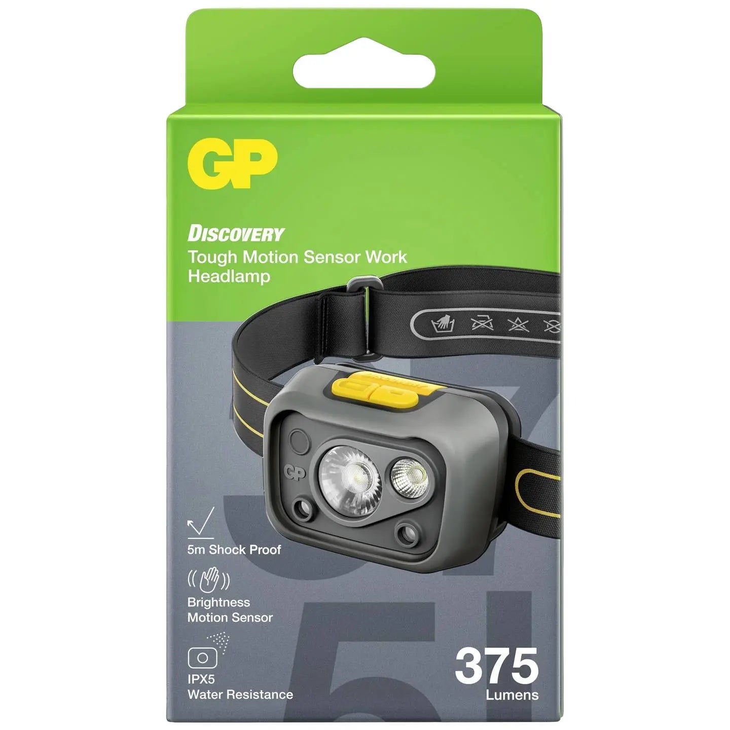 B-Ware Gp Stirnlampe Kopflampe Chw54 375lm Led Leuchte Outdoor - 4891199211119