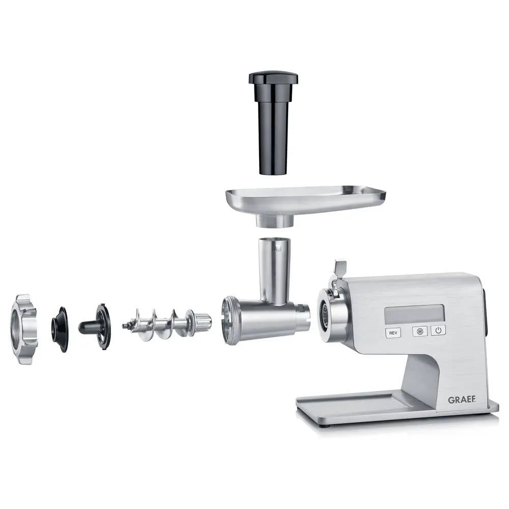 B-Ware Graef Fleischwolf Wurstmaschine Fw500 Eu Grau Gerät Für Fleischverarbeitung 2500 W - 4001627026820