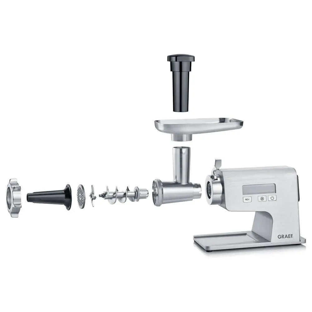B-Ware Graef Fleischwolf Wurstmaschine Fw500 Eu Grau Gerät Für Fleischverarbeitung 2500 W - 4001627026820