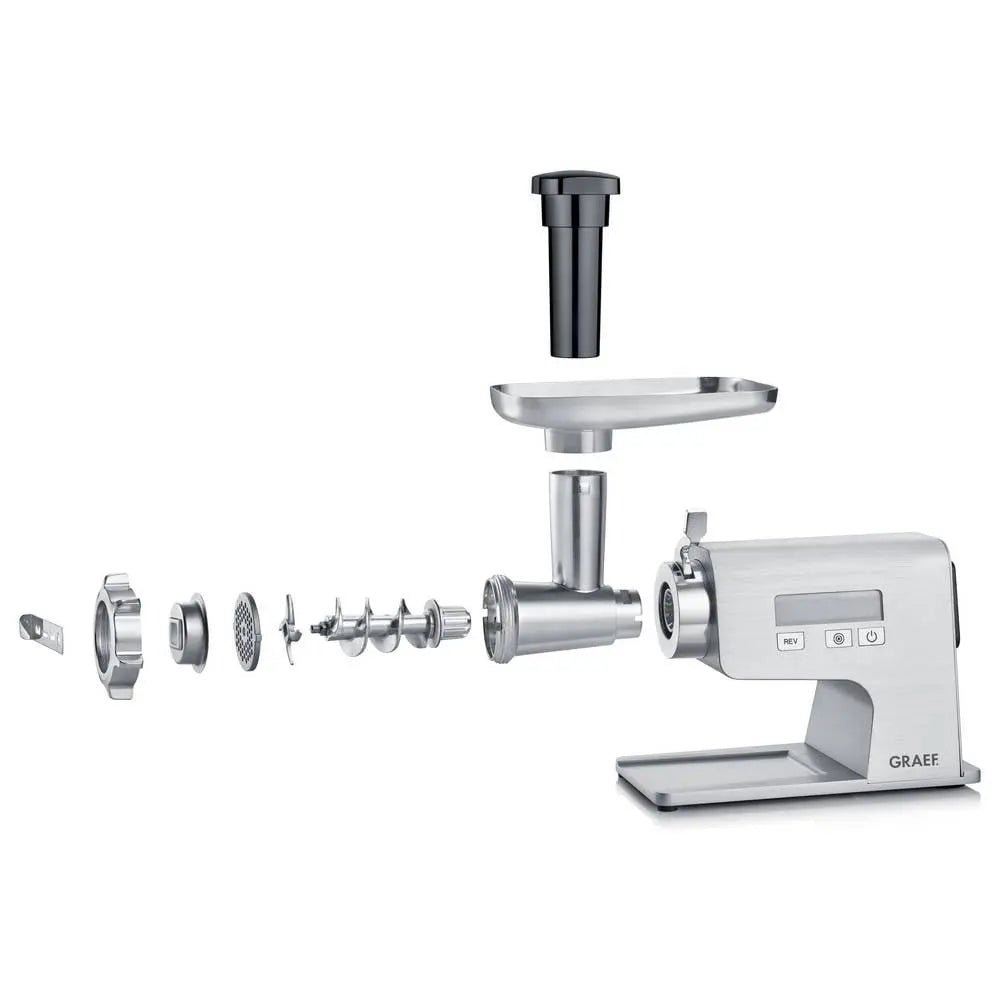 B-Ware Graef Fleischwolf Wurstmaschine Fw500 Eu Grau Gerät Für Fleischverarbeitung 2500 W - 4001627026820