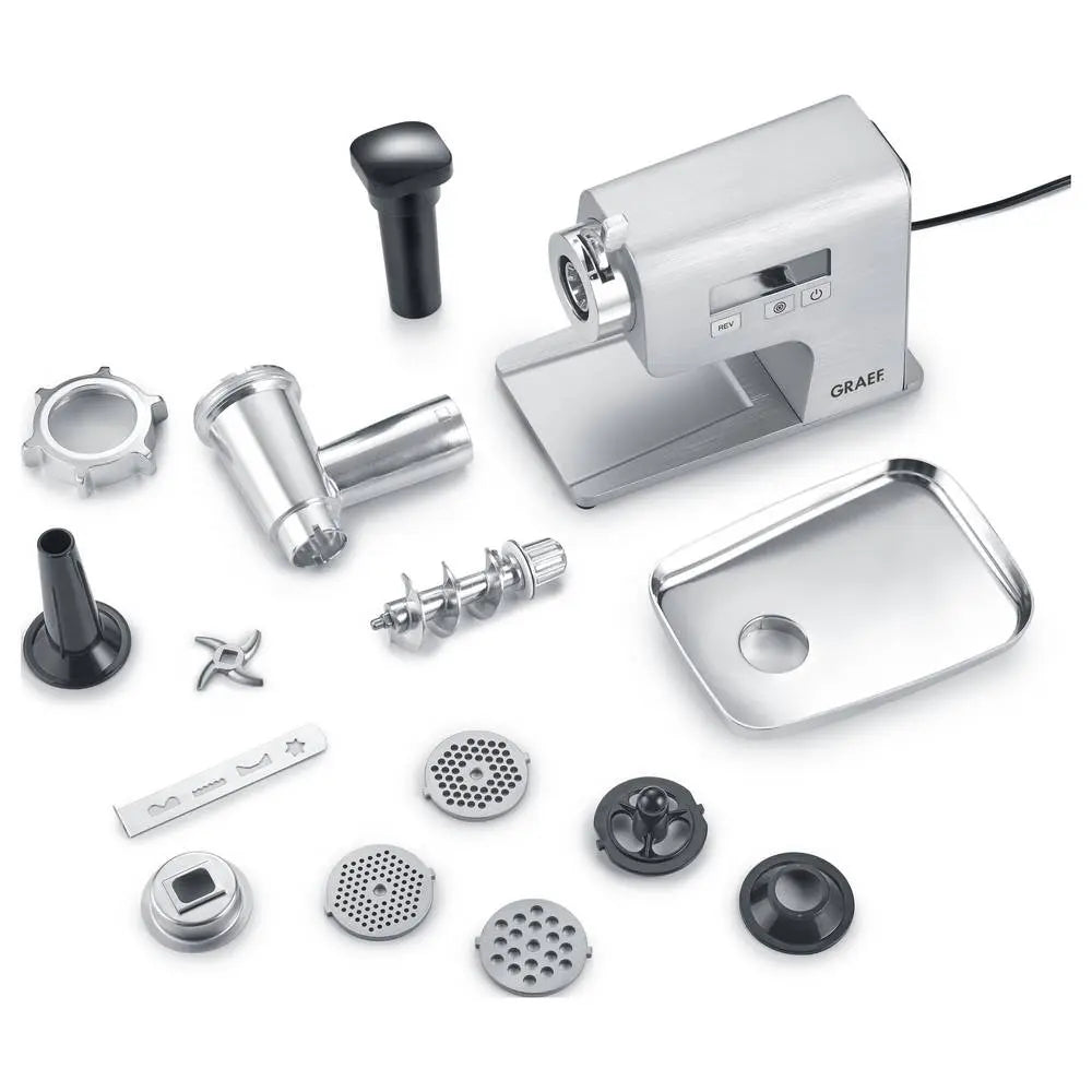 B-Ware Graef Fleischwolf Wurstmaschine Fw500 Eu Grau Gerät Für Fleischverarbeitung 2500 W - 4001627026820
