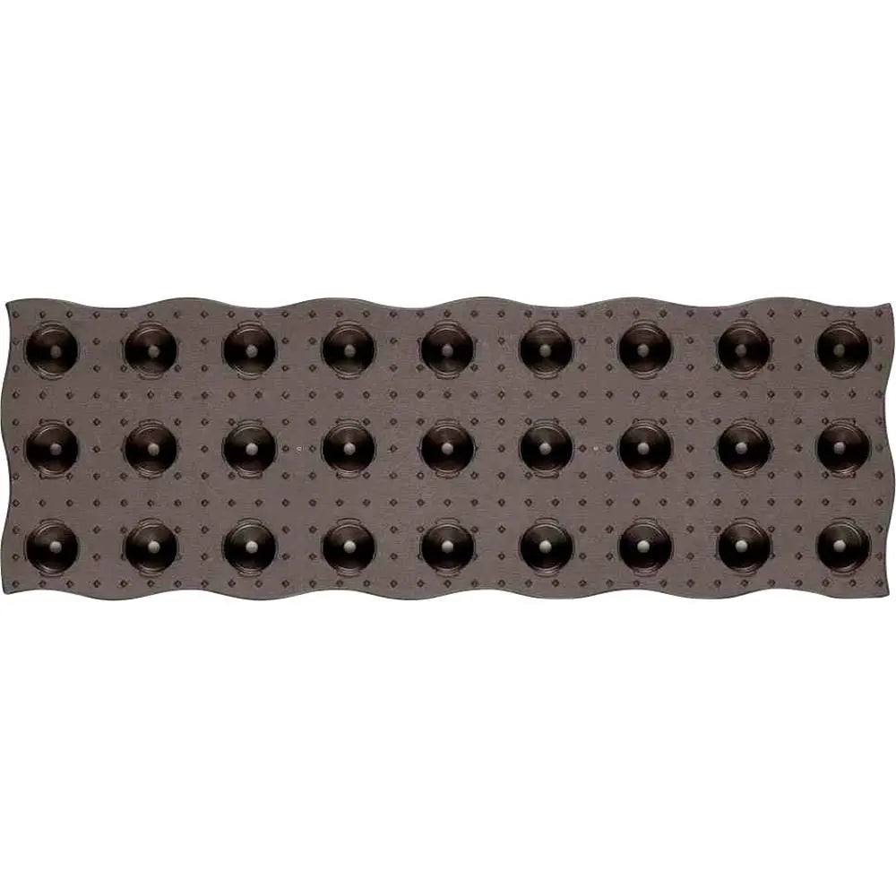 B-Ware Graf Beetplatte Beetumrandung Kunststoff Braun Maxi 70x24cm Belag 4 Stück 2 Sets - 4023122209836