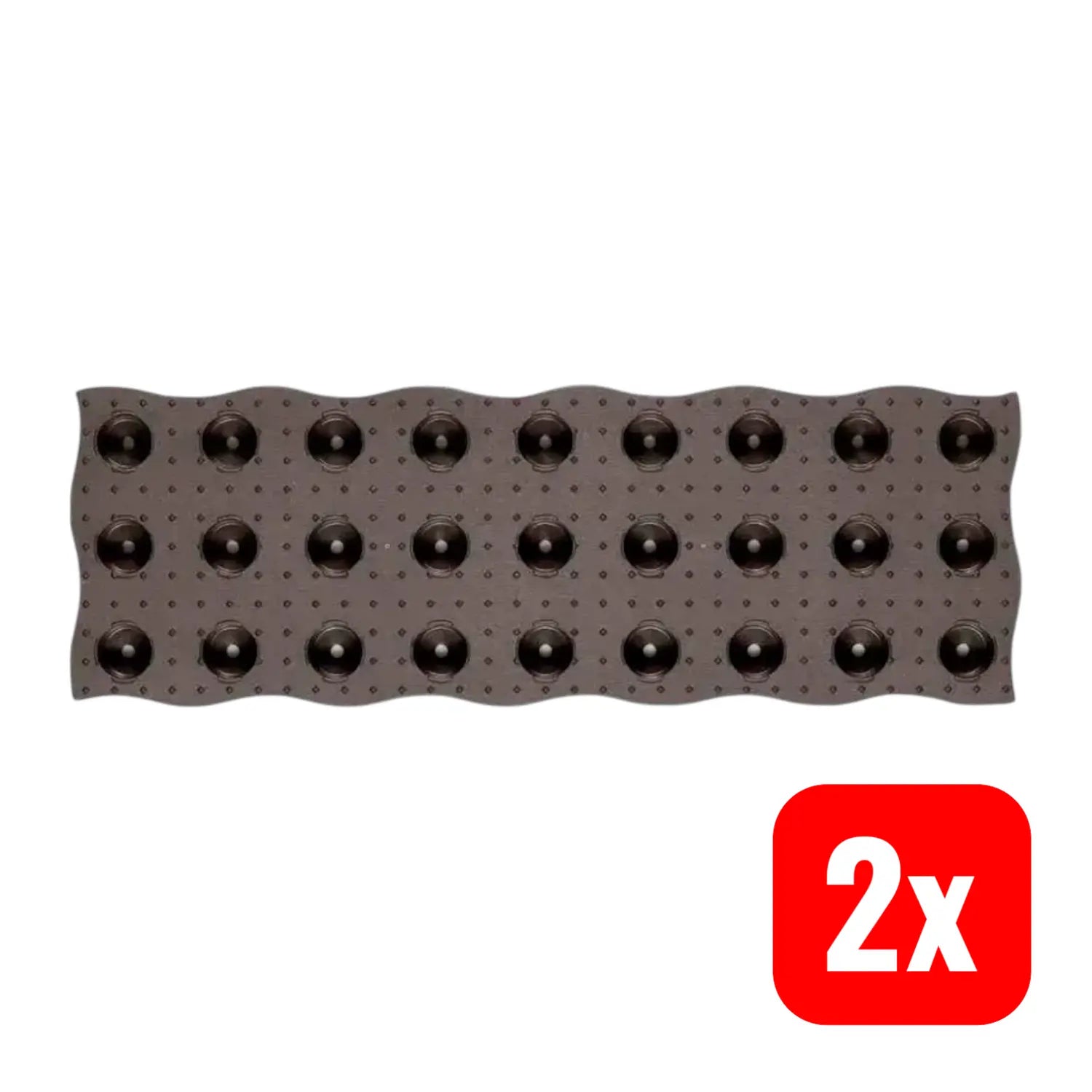 B-Ware Graf Beetplatte Beetumrandung Kunststoff Braun Maxi 70x24cm Belag 4 Stück 2 Sets - 4023122209836