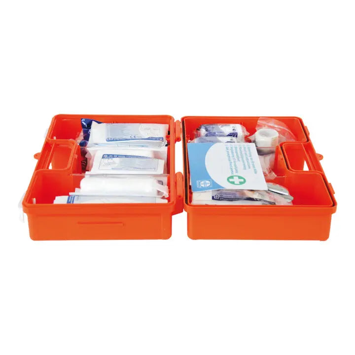 B-Ware Gramm Verbandkoffer Erste Hilfe Koffer Din 13157 Orange Verbandkasten Domino - 4045444410127