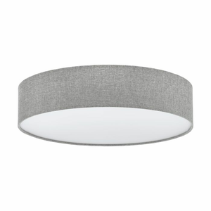 B-Ware Eglo Graue Deckenlampe Pasteri Mit Leinenschirm 57cm Lampe Leuchte E27 Weiß Grau