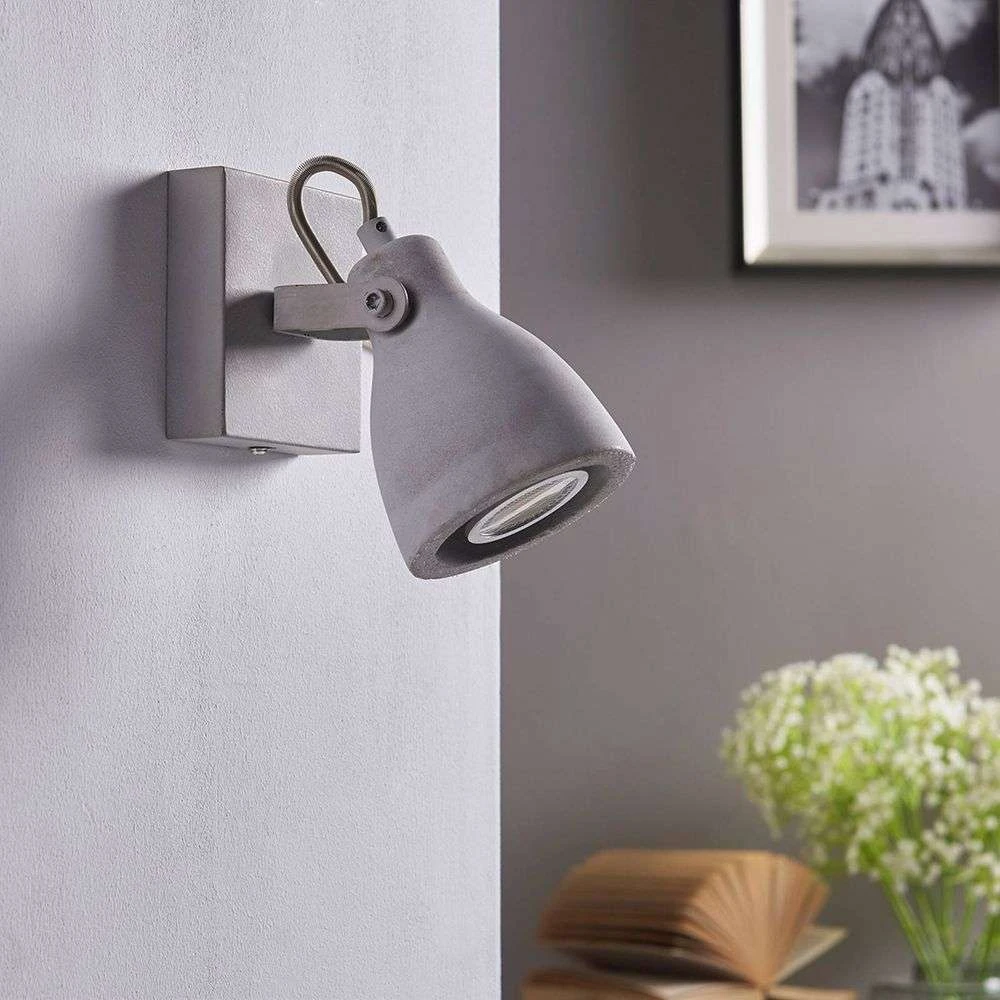 B-Ware Lindby Led Spot Kadiga Betonleuchte Wandleuchte Wandstrahler Wandlicht Gu10 Led  - 4251096514032