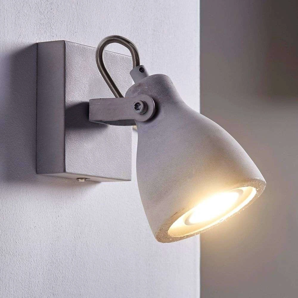B-Ware Lindby Led Spot Kadiga Betonleuchte Wandleuchte Wandstrahler Wandlicht Gu10 Led  - 4251096514032