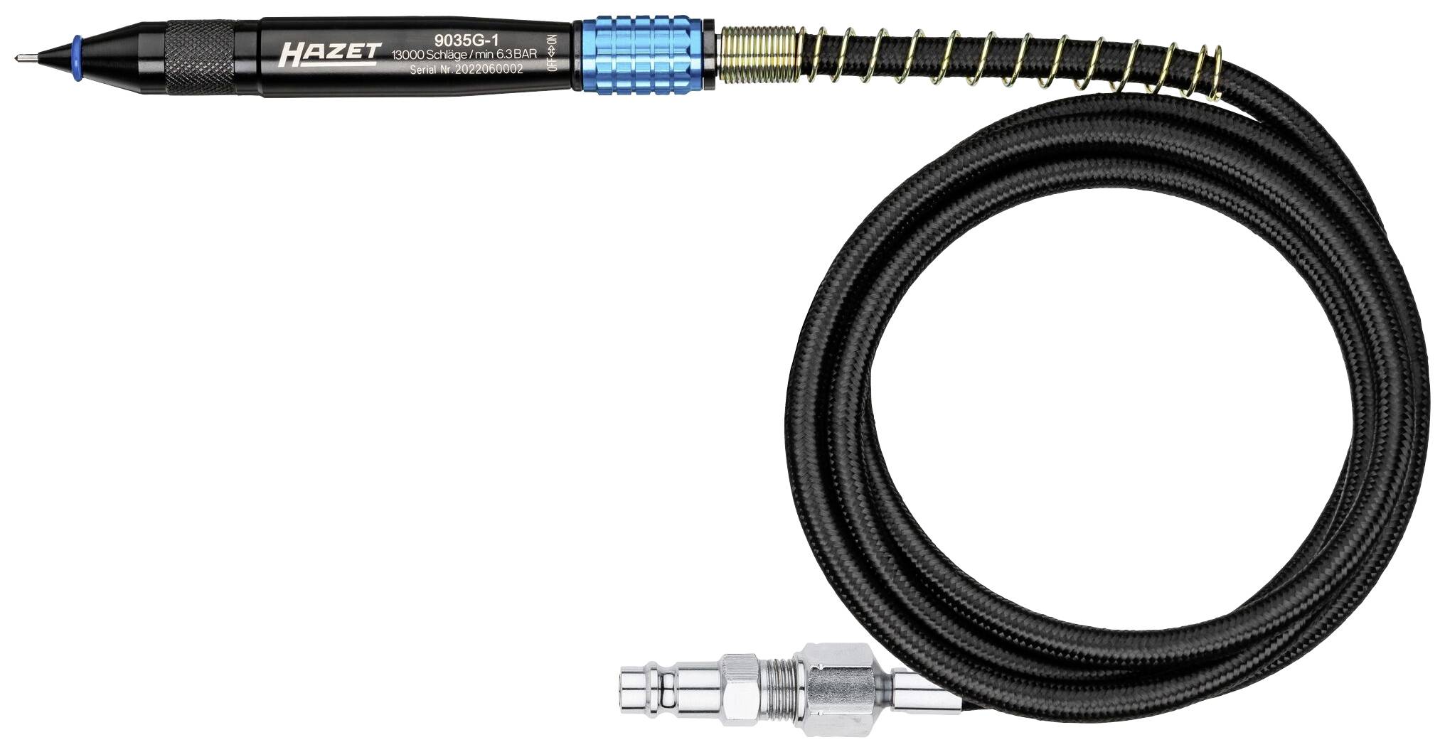 Hazet 9035G-1 Druckluft-Gravierstift Druckluftschleifer Graviergerät Druckluft - 4000896246625