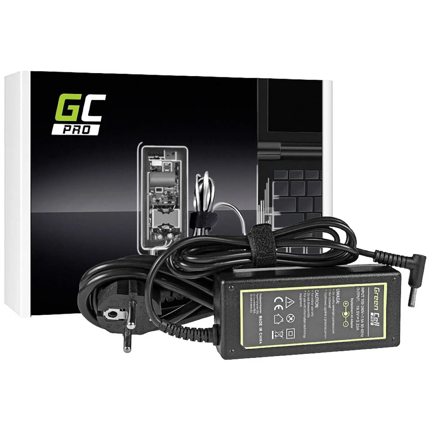 B-Ware Green Cell Pro Netzteil Ladegerät Notebook Hp Schwarz Stromversorgung Kabel 65 W - 5902719425516
