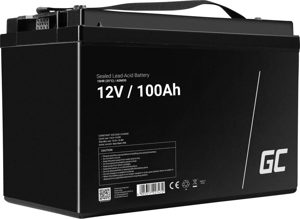 Green Cell AGM30 Bleiakku Akkublock Blei-Vlies AGM - 5903317227472