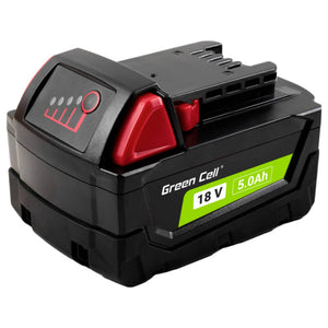 B-Ware Green Cell Werkzeug Akku Batterie Milwaukee 18 V 5 0 Ah Li Ion M18 B5 4932430483