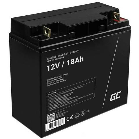 B-Ware Green Cell Agm09 Bleiakku Bleigel Batterie Akku Zyklenfest Wartungsfrei 12 V 18 Ah - 5902701411558